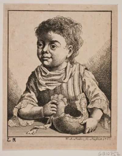 En lille Pige, halv Figur