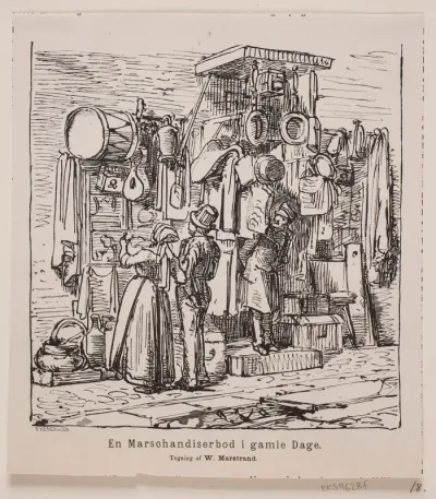En Marschandiserbod i gamle Dage