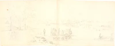 En parlamentar fra den engelske flåde går i land 1801