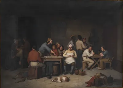 En scene i værtshuset Brokkensbod