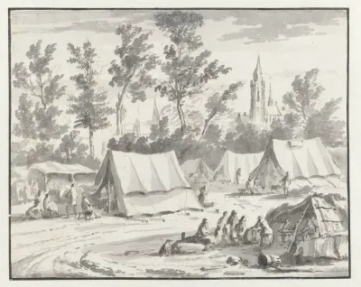 Encampment of the Army of Willem III near Halle