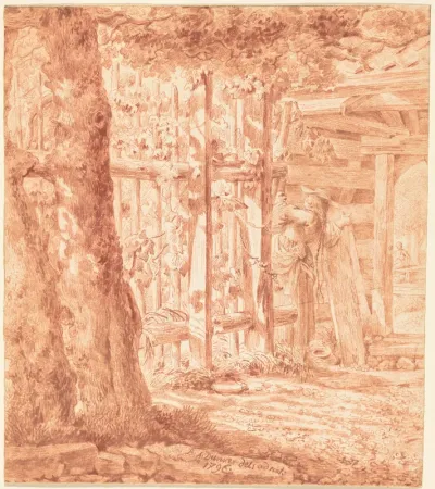 Encounter by the Garden Fence