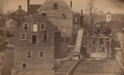 End of the Bridge after Burnside's Attack, Fredericksburg, Virginia