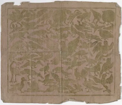 Endpaper with Birds