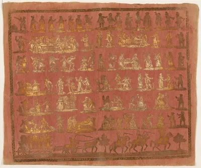 Endpaper with Peasant Wedding