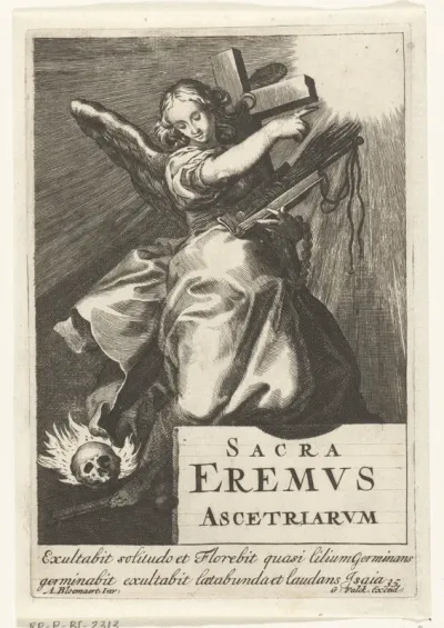 Engel met attributen van kluizenaar