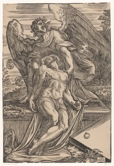Engel met het lichaam van Christus