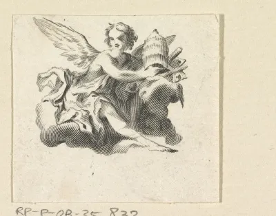 Engel met tiara en sleutels
