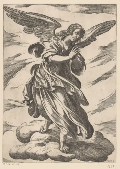 Engel op wolk