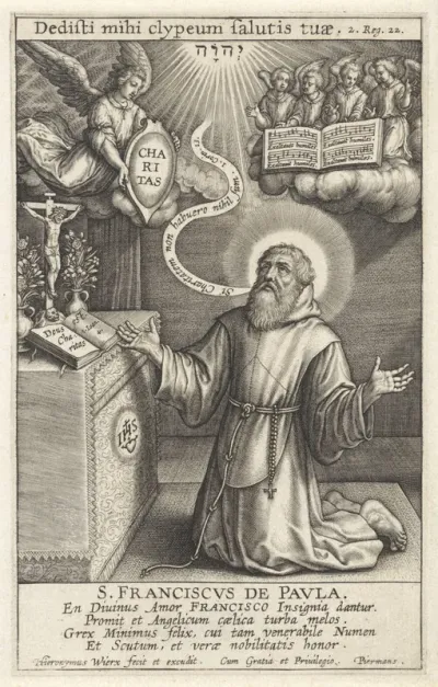 Engel verschijnt aan H. Franciscus van Paola