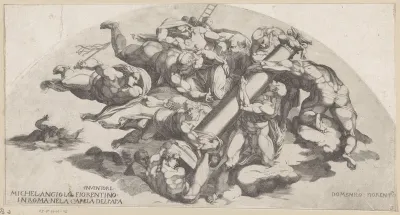Engelen met de Passiewerktuigen uit Michelangelo's Laatste Oordeel
