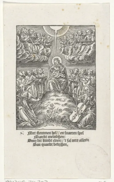 Engelenkoren rond het Christuskind