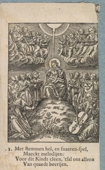 Engelenkoren rond het Christuskind