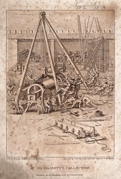 Engineering: a hoist in use at an arsenal