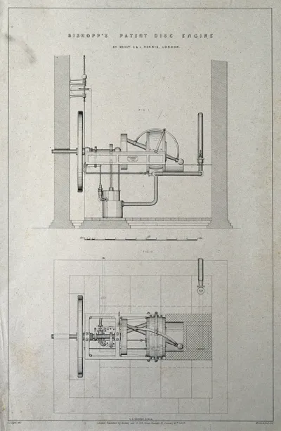 Engineering: a nutating disc engine: two figures