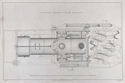 Engineering: a steam plough (plan)