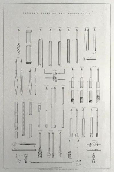 Engineering: drills for boring artesian wells