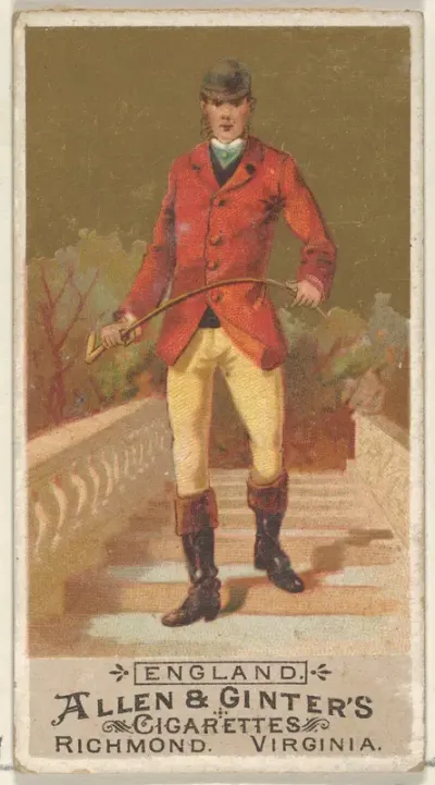 England, from the Natives in Costume series (N16) for Allen & Ginter Cigarettes Brands