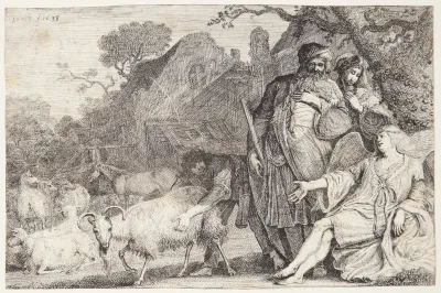 Englen lover Abraham en søn