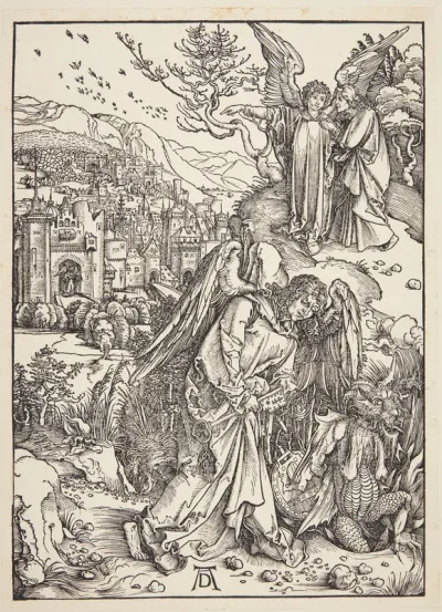Englen viser Johannes det ny Jerusalem