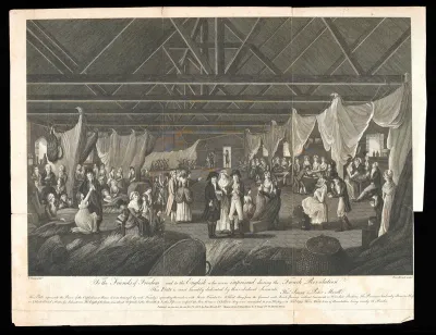 English families taken as hostages in the French Revolution, imprisoned in the orphanage of Arras