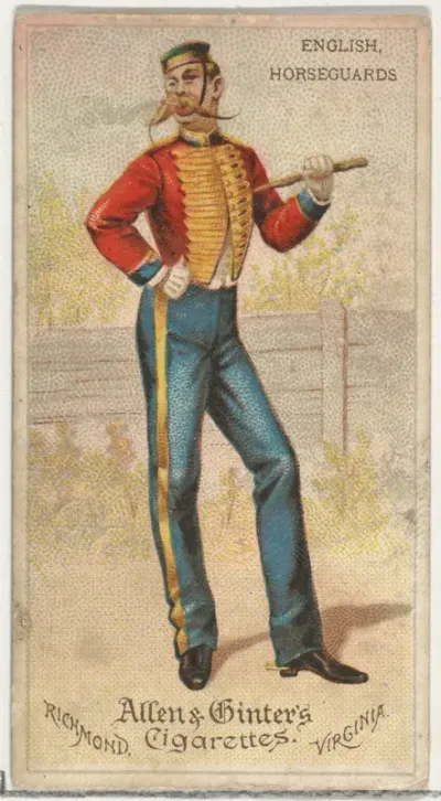 English Horseguards, from World's Dudes series (N31) for Allen & Ginter Cigarettes