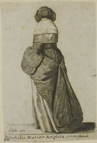 English Noblewoman in Winter Clothing