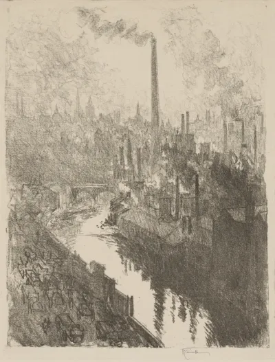 English War Work:  The Great Chimney, The Motor Park