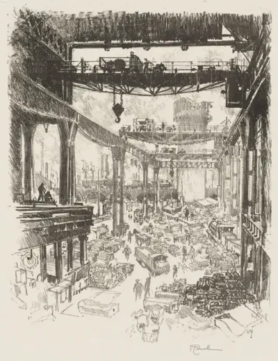 English War Work:  The Great Tower, Pig Iron