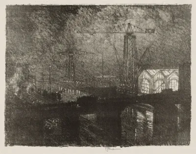 English War Work:  The Shops at Night, Changing Shifts