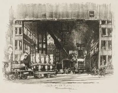 English War Work:  The Urns, Casting Big Shells