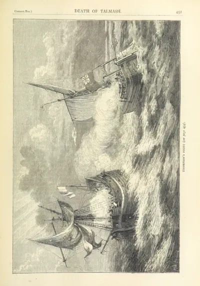 engraving from "British Battles on Land and Sea".