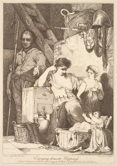 Enjoying Domestic Happiness, from "Banditti Variously Employed"