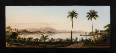 Enseada de Paquetá com Serra dos Órgãos ao fundo (atribuído)