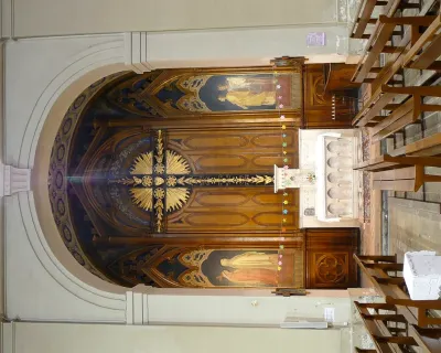 ensemble de 2 peintures : 2 saintes et 2 saints (Melchior Doze)