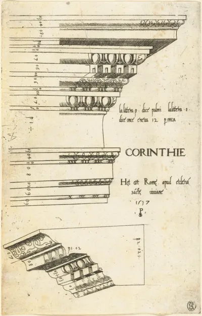 Entablature from the Church of Saint Bibiana, Rome