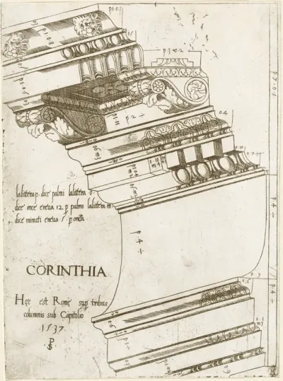 Entablature from the Temple of Vespasian, Rome