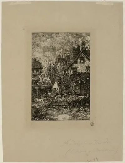 Entering a Village, from Revue Fantaisiste