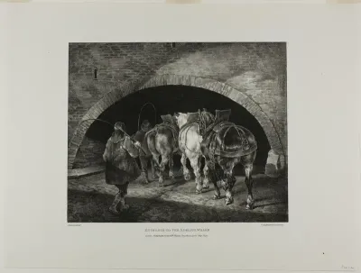 Entrance to the Adelphi Wharf, plate 11 from Various Subjects Drawn from Life and on Stone (The English Suite)