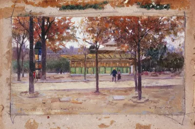 Entrée du métropolitain, place de l'Étoile
