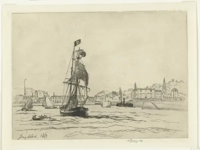Entrée du port de Honfleur
