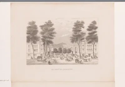 Entreegebouw wereldtentoonstelling Parijs 1855