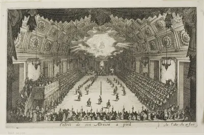 Entry of His Highness on Foot, from The Combat at the Barrier