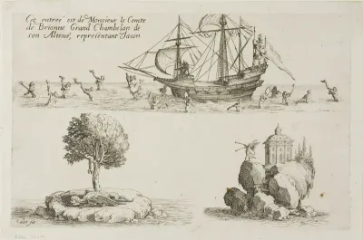Entry of M. le Comte de Brionne, Grand Chamberlain of His Highness, Representing Jason, from The Combat at the Barrier
