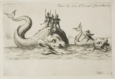 Entry of Mm. de Vroncourt, Tyllon, and Marimont, from The Combat at the Barrier