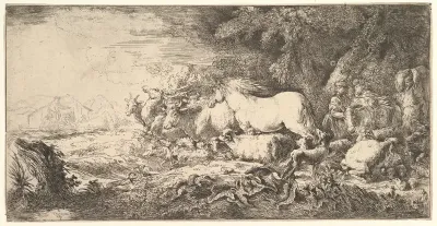 Entry of the animals into Noah's ark