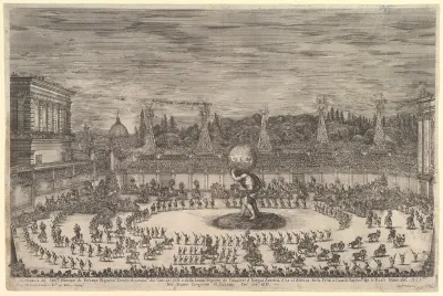 Entry of the Prince of Tuscany as Hercules, from "Il mondo festeggiante"