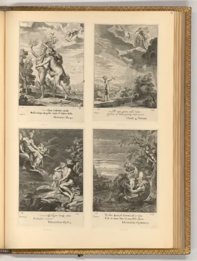 Epen der Antike und Szenen der Mythologie (Buchillustration)