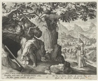 Epiphanius als kluizenaar