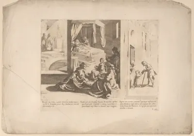 Episode 1: Saint Bernardino's parents pray to God for a son; Episode 2: The Birth of Saint Bernardino; Episode 3: The Young Saint Bernardino performs an act of mercy, from "The Life of Saint Bernardino of Siena"